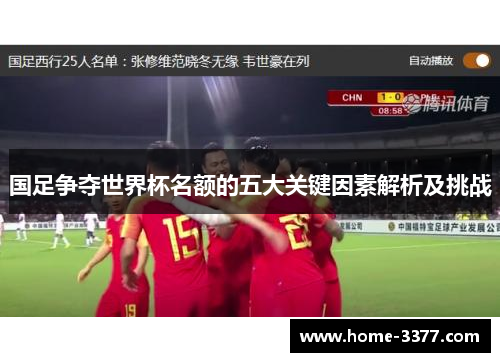 国足争夺世界杯名额的五大关键因素解析及挑战