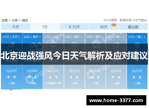 北京迎战强风今日天气解析及应对建议